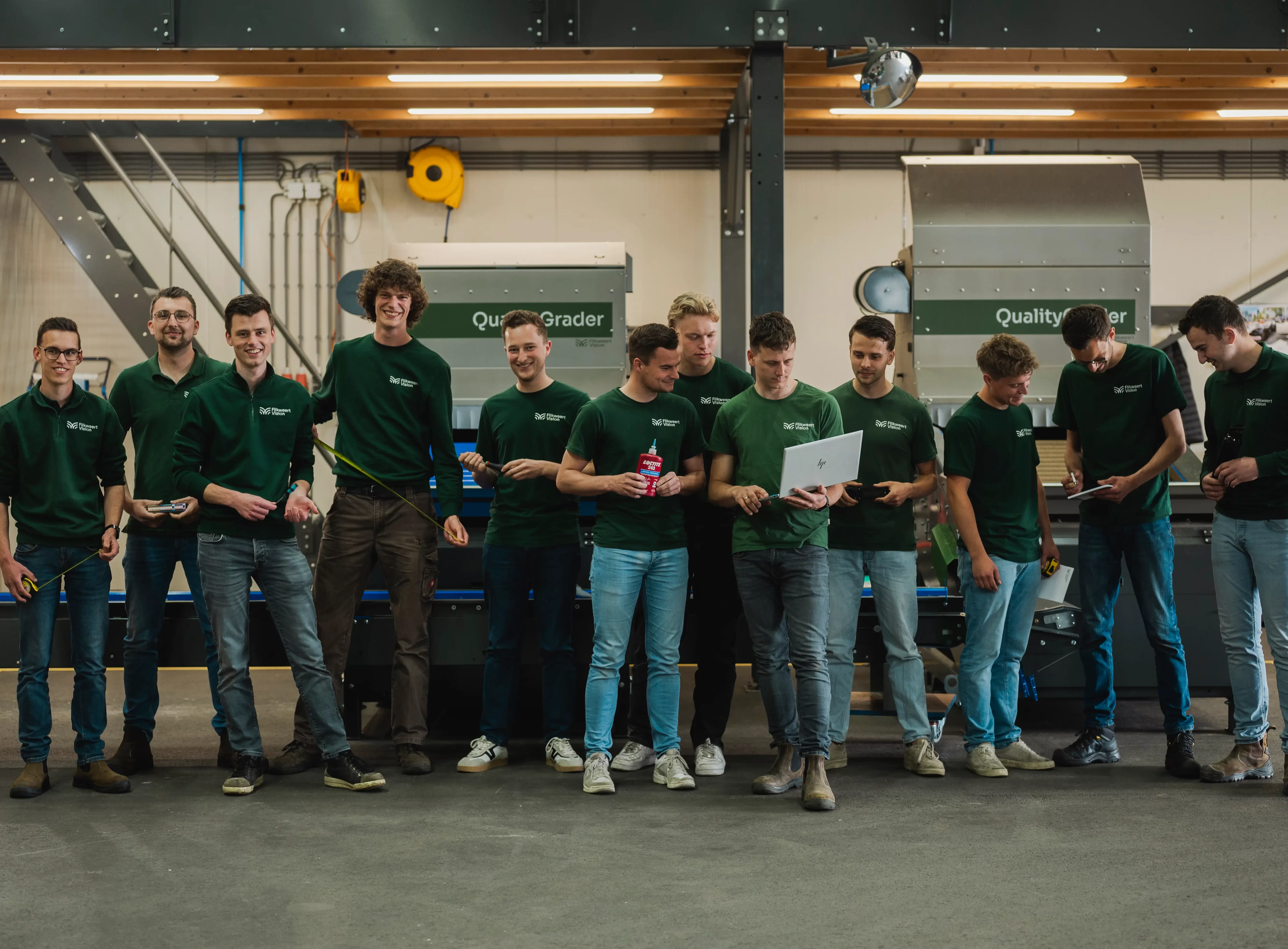 Team Engineering aan het werk bij Flikweert Vision